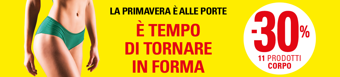 TORNA IN FORMA CON 11 PRODOTTI CORPO SOTTO COSTO