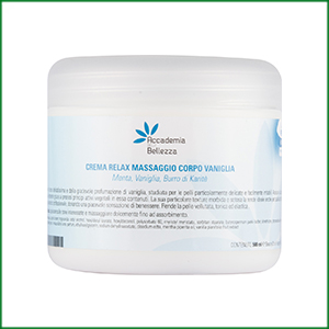 Crema massaggio corpo relax vaniglia 500 ml