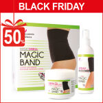 KIT MAGIC BAND FASCIA COLOR NERO SCEGLI LA TAGLIA