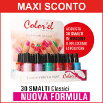 Espositore Smalti Completo 30 Nuovi Colori 