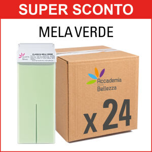 24 Cartucce Ceretta Classica "mela verde" 100 ml