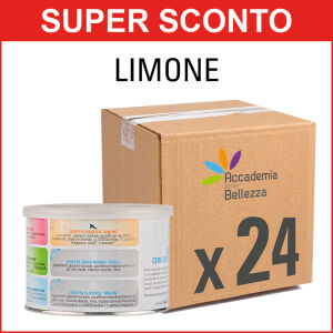 24 Barattoli Ceretta Classica "limone" 400 ml