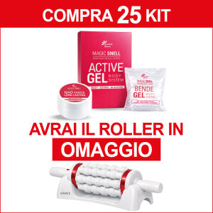 ERMES MASSAGGIATORE PORTATILE  + 25 ACTIVE GEL KIT